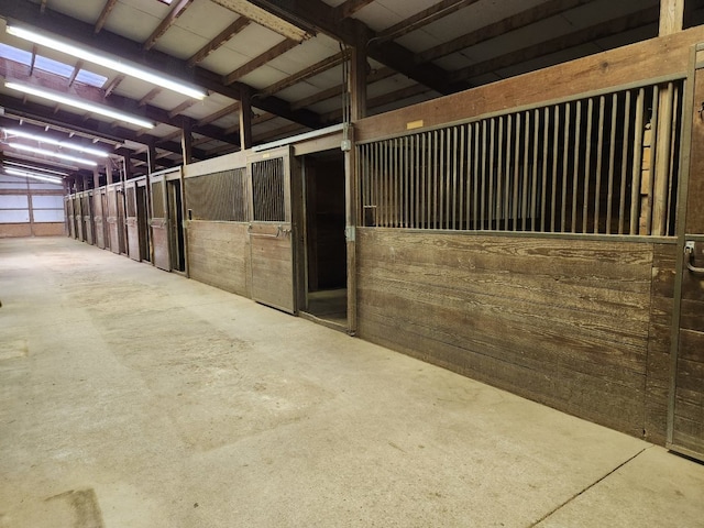 view of horse barn