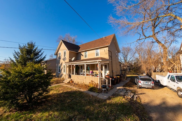 view of front of house with a porch