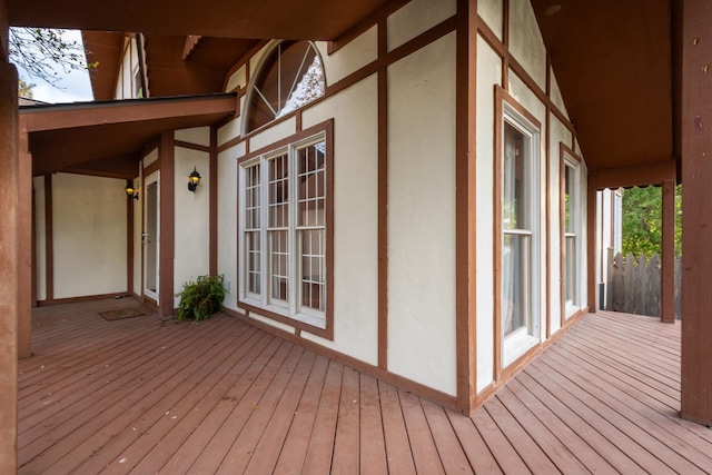 view of wooden terrace