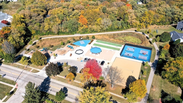 birds eye view of property