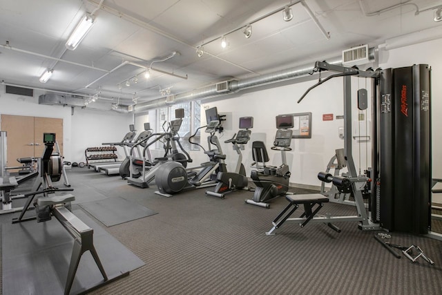 view of workout area