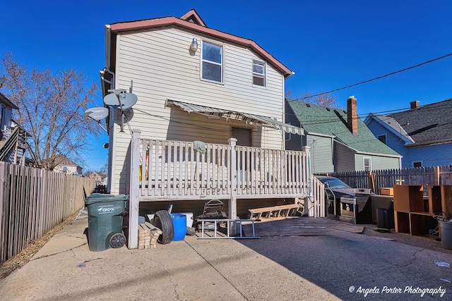 rear view of house featuring a patio area