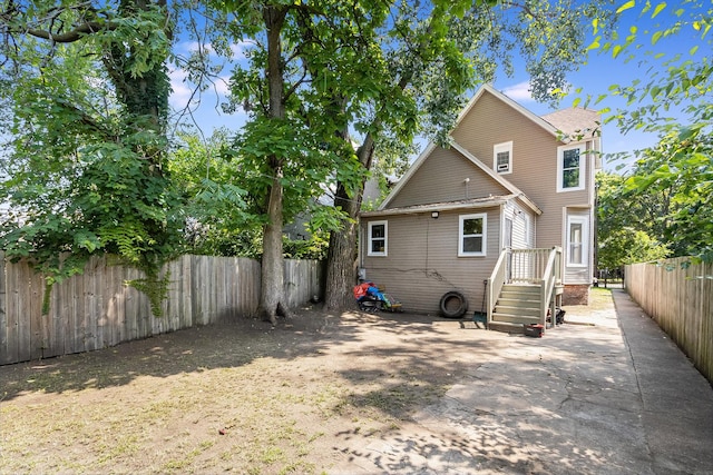 view of rear view of property