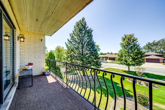 view of balcony