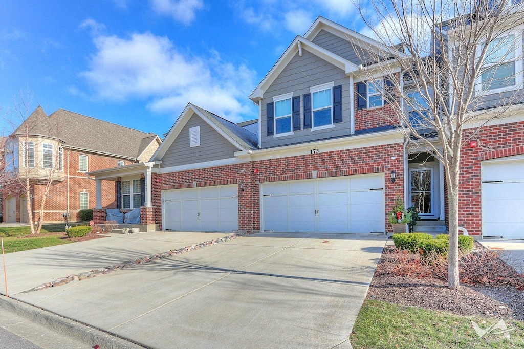 view of front of house featuring a garage