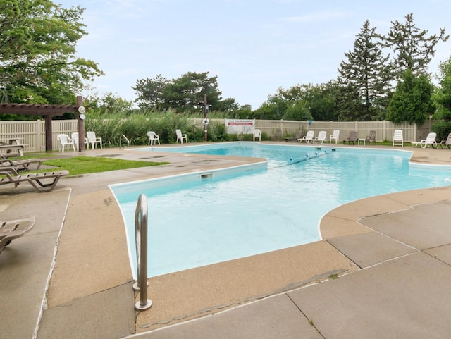 view of pool with a patio