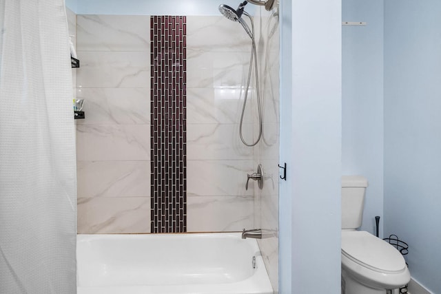 820 Exmoor Rd, Olympia Fields, IL 60461 - full bathroom featuring shower / tub combo and toilet