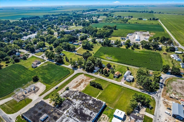 bird's eye view with a rural view