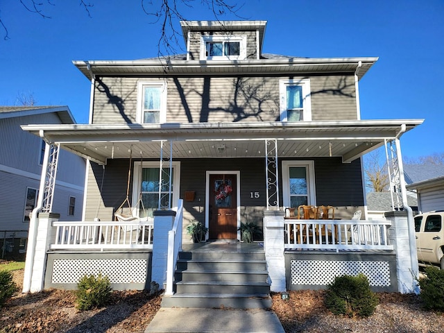 view of front of house featuring a porch