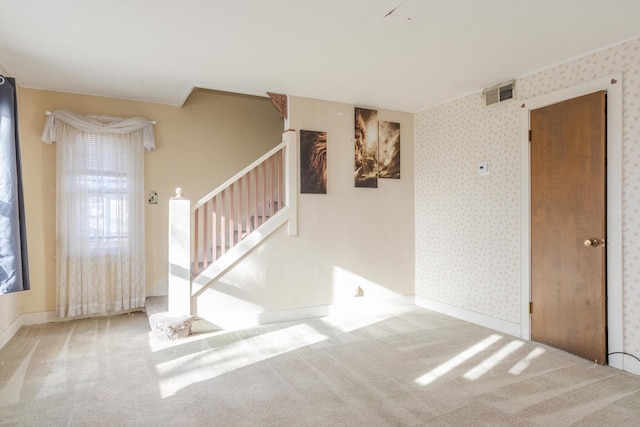 view of carpeted empty room