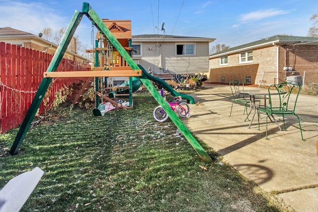 view of jungle gym