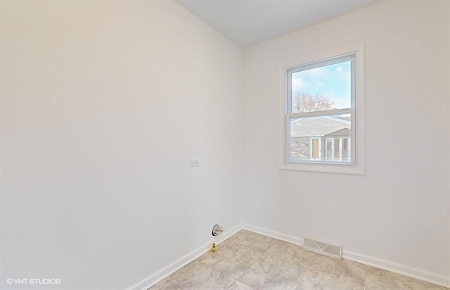 laundry room with hookup for a gas dryer