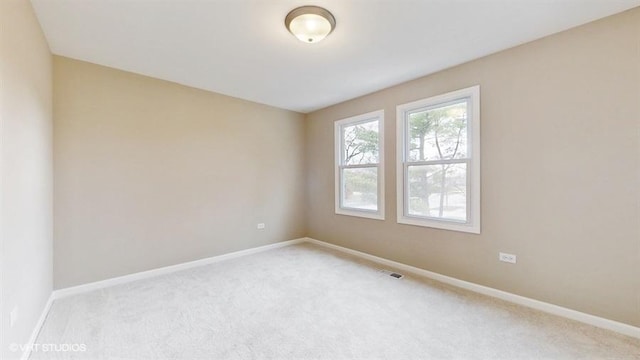 view of carpeted empty room