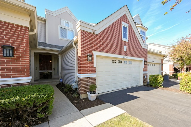 view of home's exterior with a garage