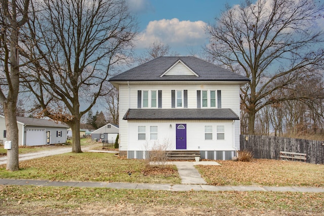 front of property with a front yard