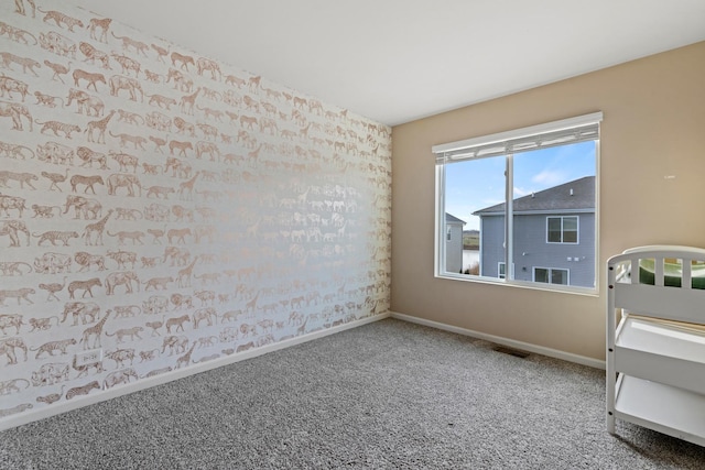 view of carpeted empty room