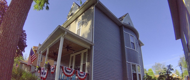 exterior space featuring a porch