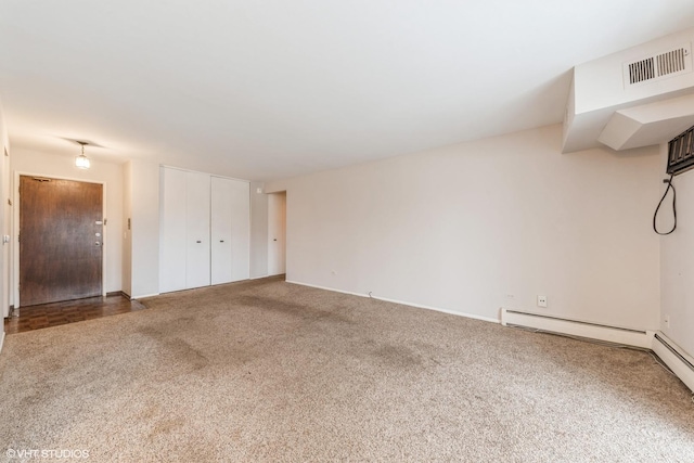 interior space with carpet and a closet