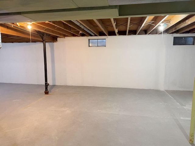 view of basement