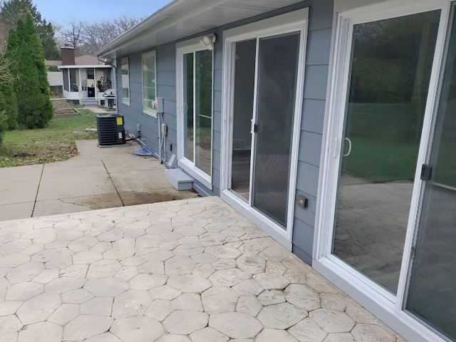 view of patio / terrace with cooling unit