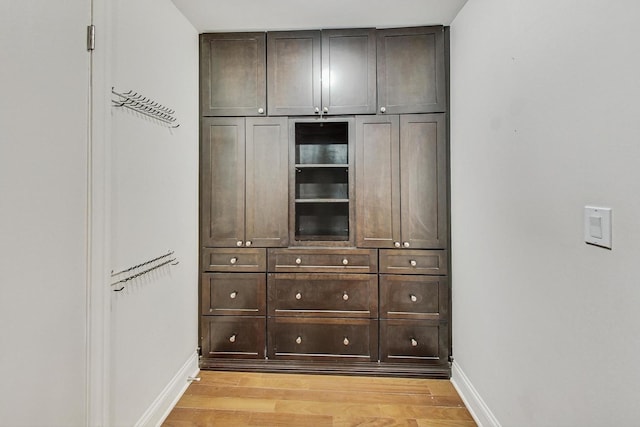 interior space featuring light wood-type flooring