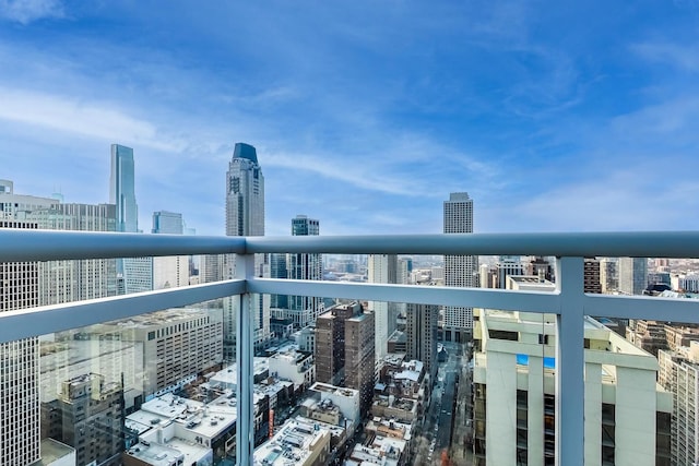 view of balcony