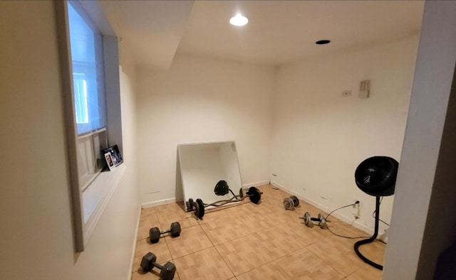 view of workout room