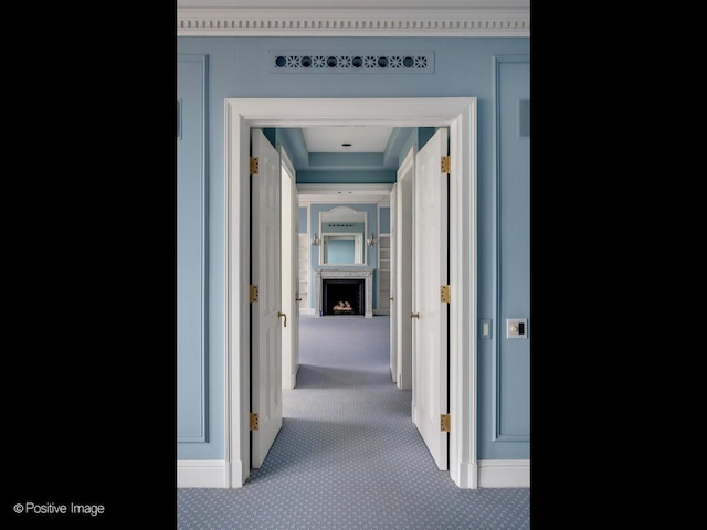 corridor featuring carpet