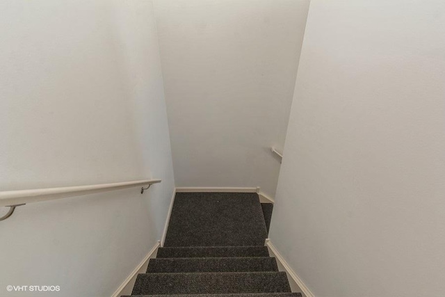 stairs with carpet floors