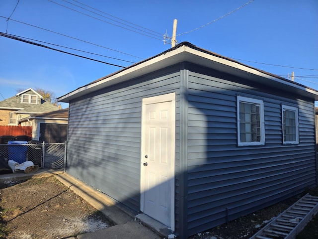 view of outbuilding