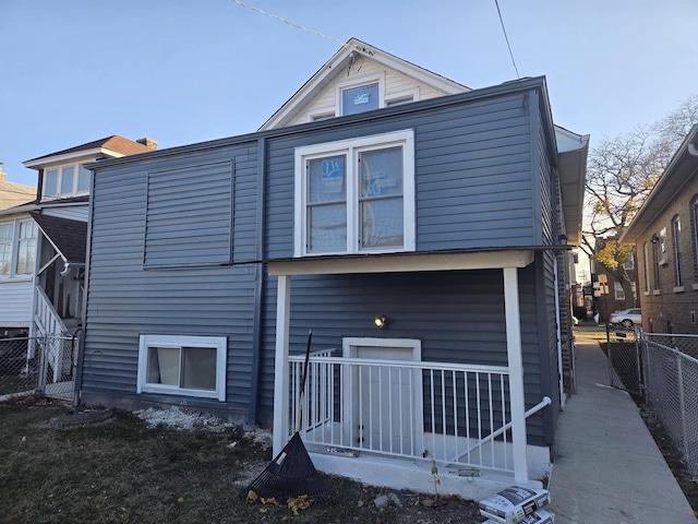 view of rear view of property