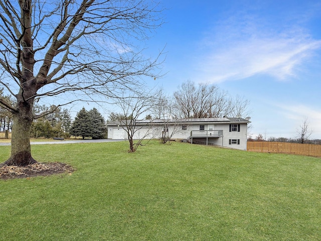 exterior space with a front lawn