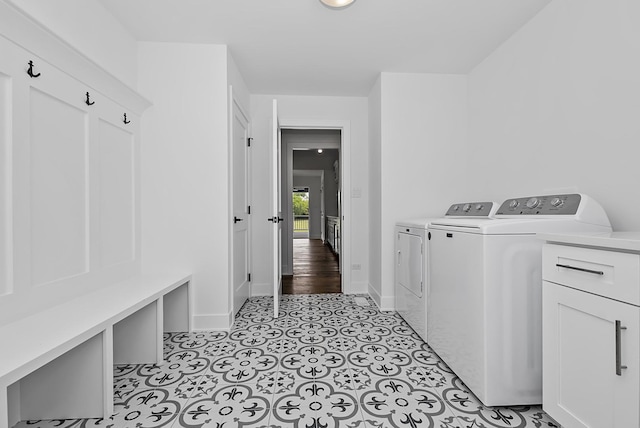 laundry area featuring washer and dryer