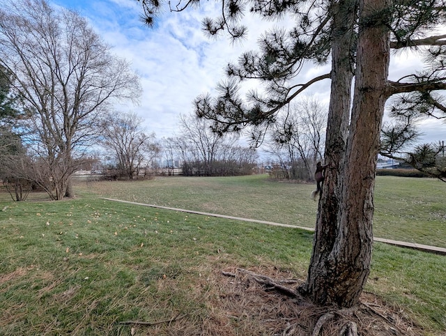 view of yard featuring a rural view