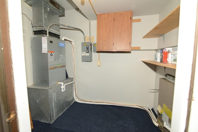 utility room with electric panel