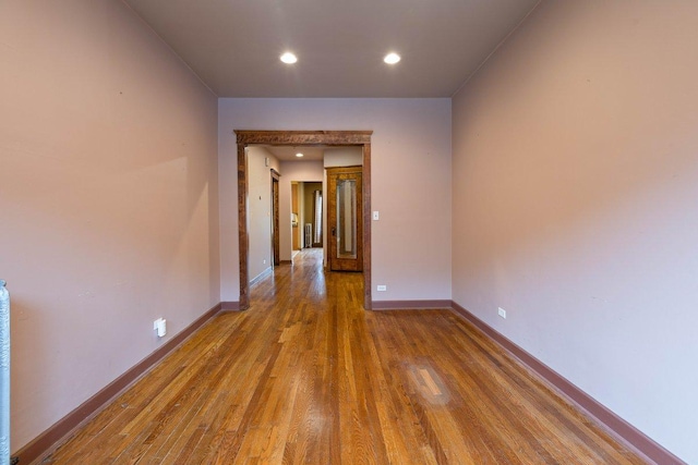 interior space featuring wood-type flooring