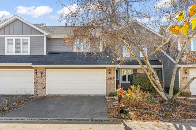 view of property featuring a garage