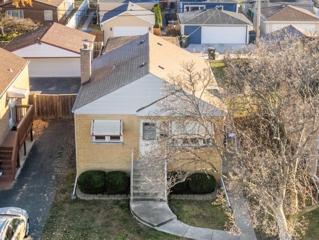 birds eye view of property