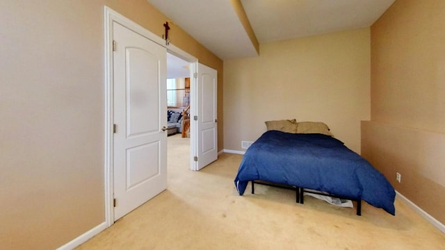 bedroom with carpet flooring