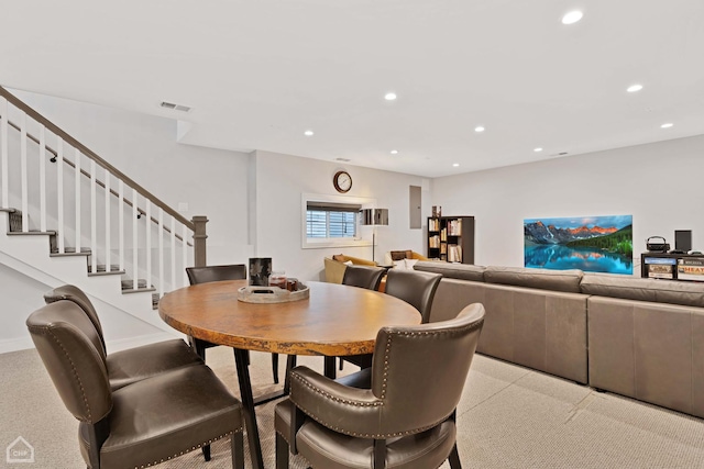 view of dining area