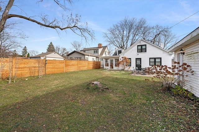 view of yard with a patio