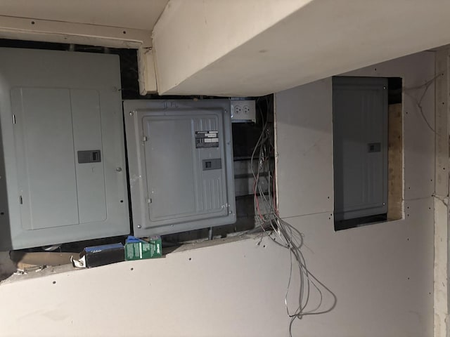 utility room with electric panel