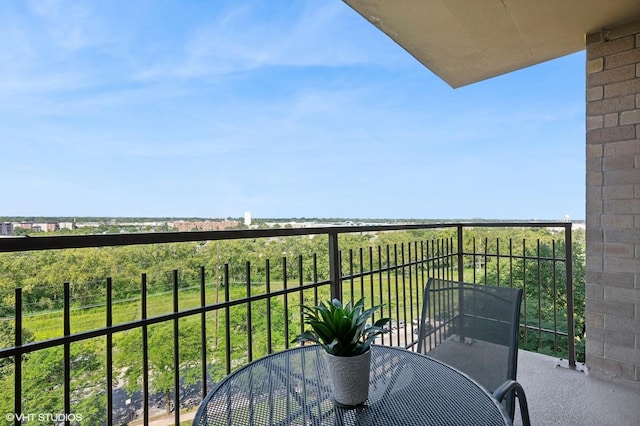 view of balcony