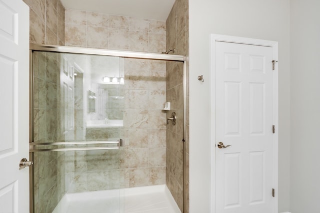 bathroom with walk in shower