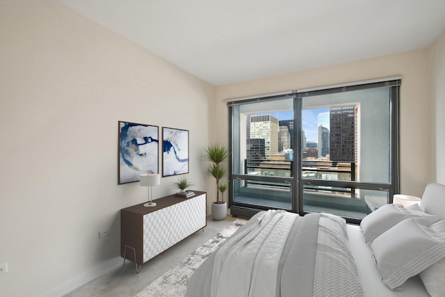 130 N Garland Ct Unit 2608, Chicago, IL 60602 - carpeted bedroom with baseboards and a view of city
