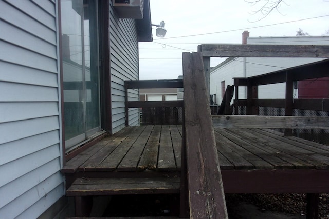 view of wooden terrace