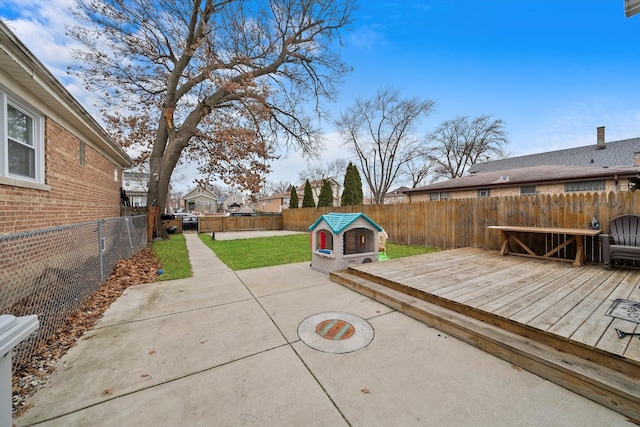 exterior space featuring a patio area and a yard