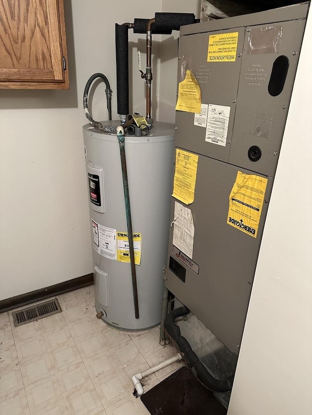 utilities featuring water heater