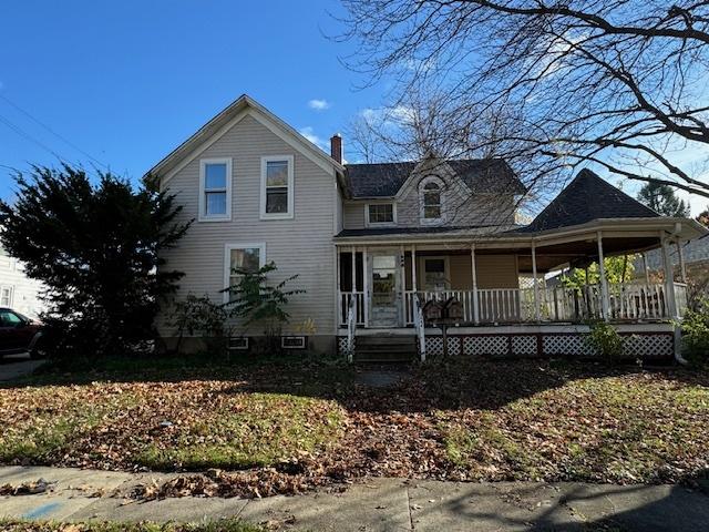 view of front of house with a porch