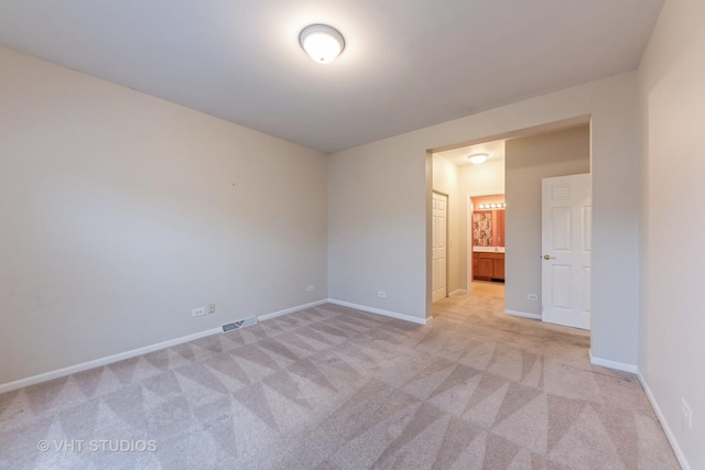 view of carpeted empty room